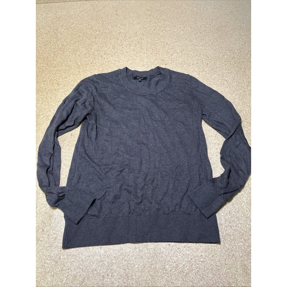 Quince Cotton Cashmere Sweater Womens Small Brown Crewneck Casual G2